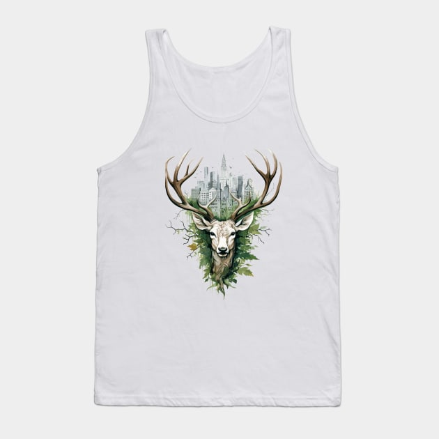 Stag Deer Animal Beauty Nature Wildlife Discovery Tank Top by Cubebox